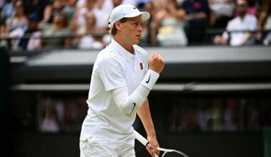 Malgré une gêne au coude droit, Jannik Sinner s'impose face à Ben Shelton et file en demi-finales de Wimbledon - L'Équipe