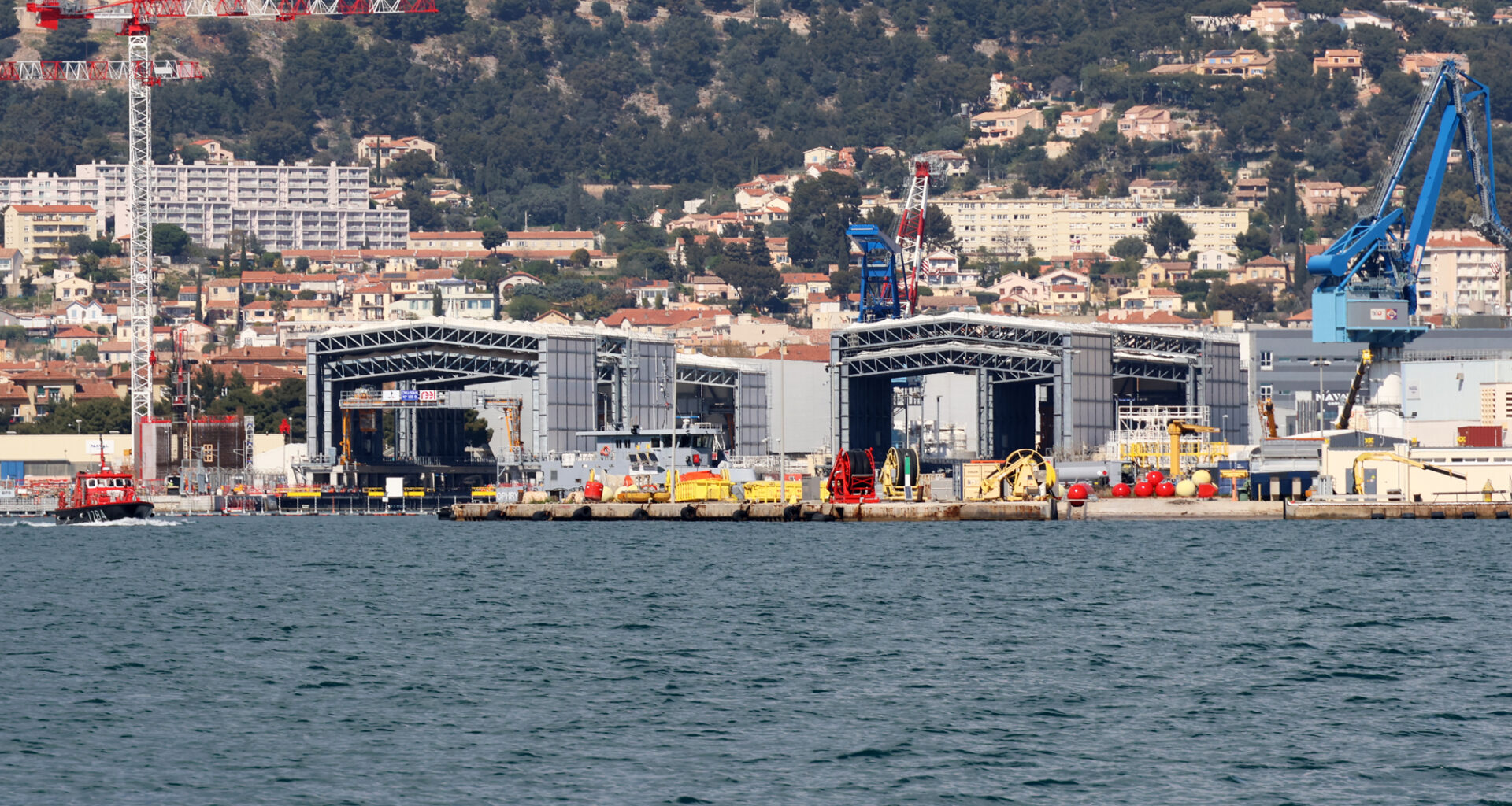 Toulon : inauguration du deuxième bassin rénové et couvert de la darse Missiessy