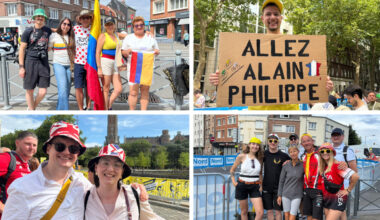 Des passionnés de vélo venus de plus ou moins loin pour vivre le départ du Tour de France à Lille