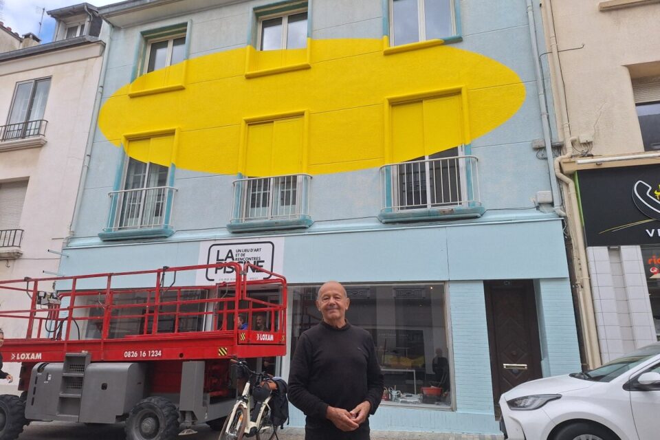 Georges Rousse est arrivé lundi28 juillet 2025 à Brest pour réalisé son oeuvre. Il est reparti ce mercredi midi.