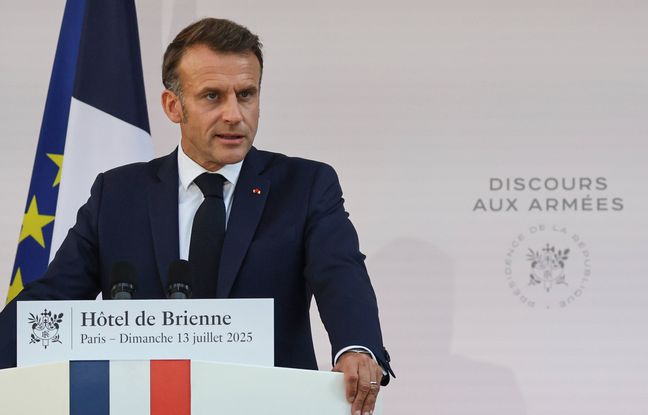 Budget, menaces, Europe… Ce qu’il faut retenir du discours aux armées d’Emmanuel Macron