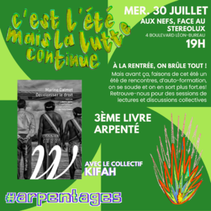 Arpentage du livre “Décoloniser le droit” de Marine Calmet avec le collectif Kifah » Indymedia Nantes