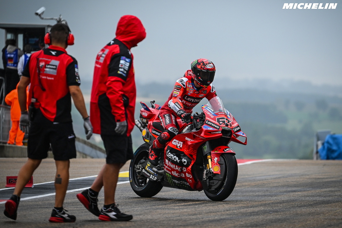 Bagnaia, sur le podium en Allemagne : « Que je parte devant ou derrière, je termine 3e »