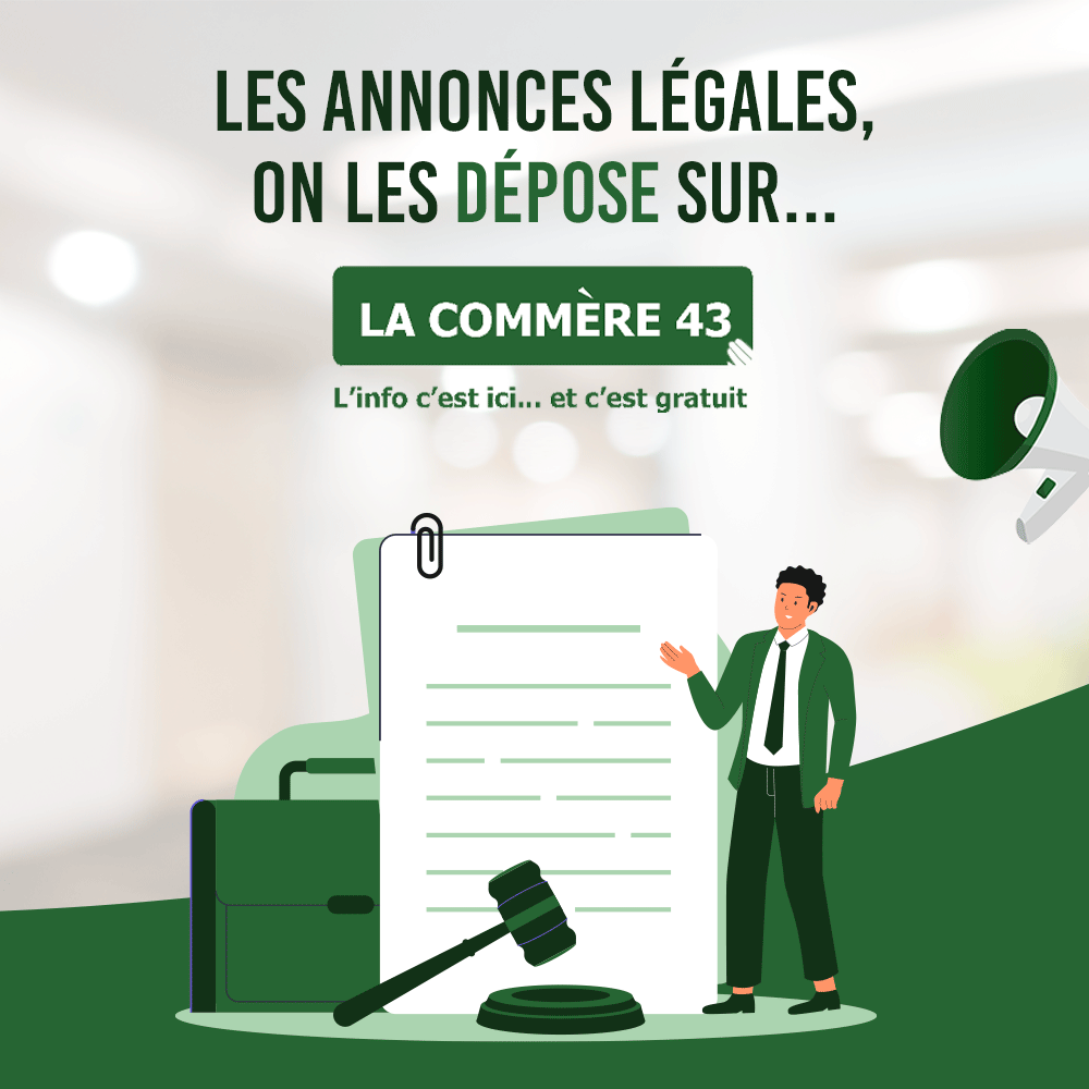 Annonces légales Une