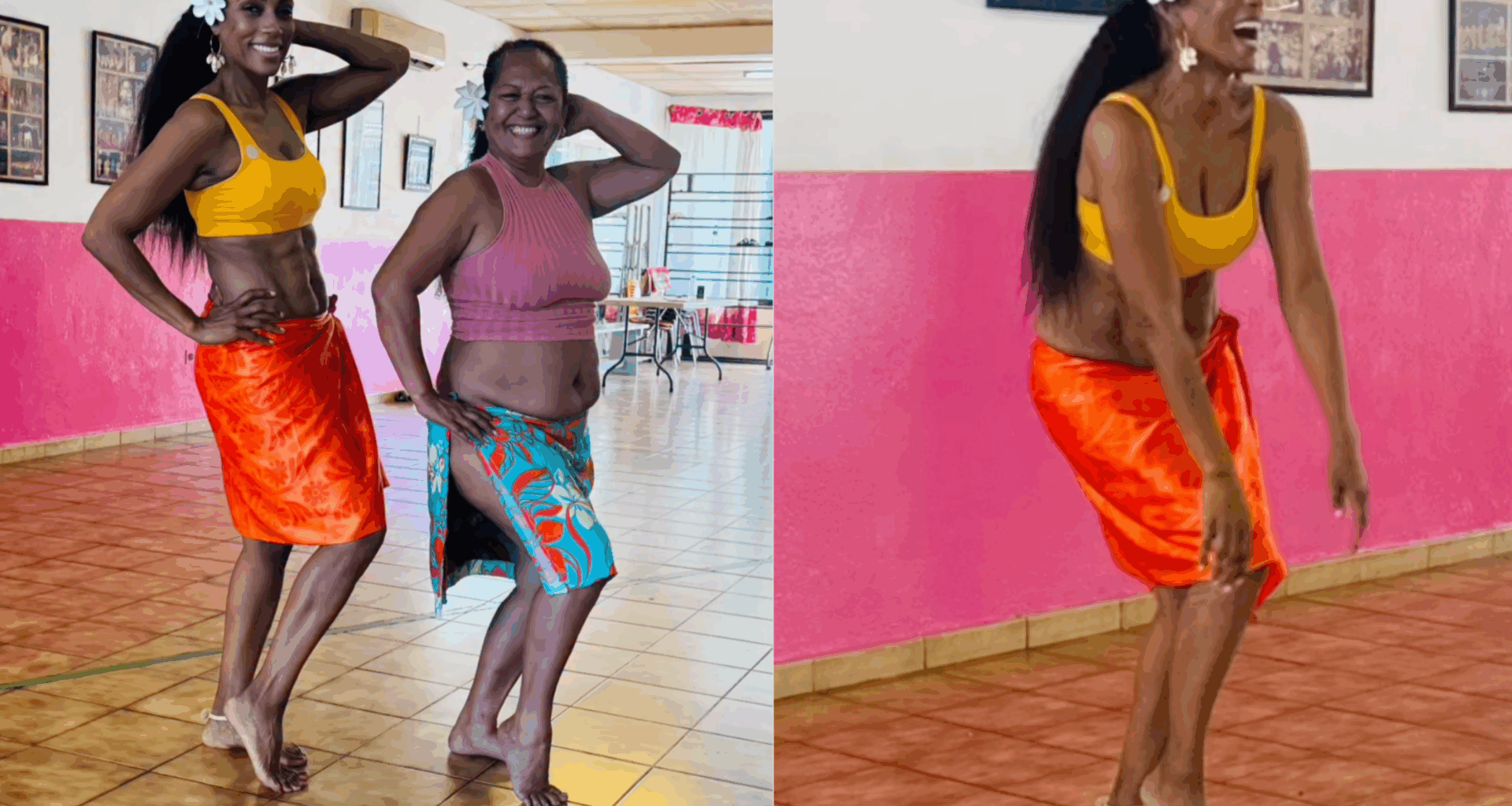 Christine Kelly en mode vahiné : ultra-sexy en plein cours de danse en Polynésie !