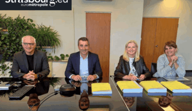 Eurométropole de Strasbourg et Racing Club Strasbourg Alsace : un partenariat de confiance signé pour 35 ans.
