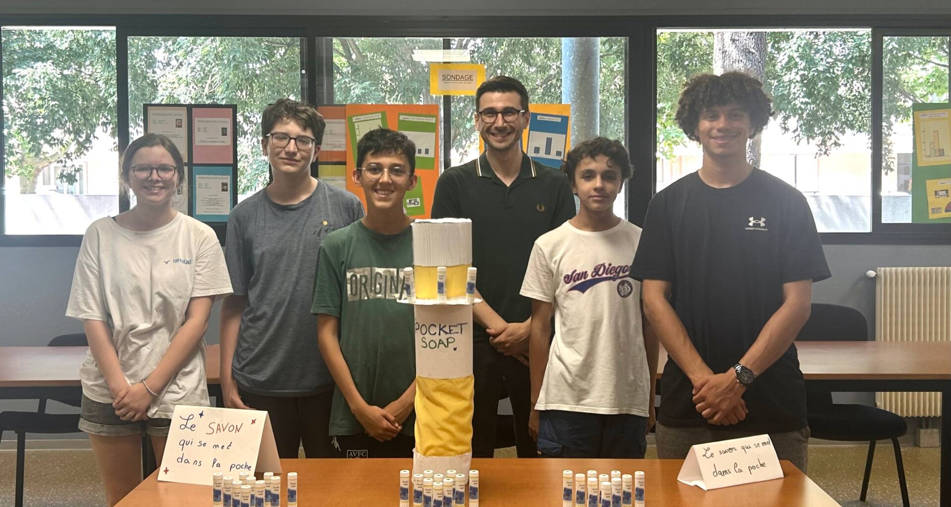 A Toulon, des collégiens inventent un savon de poche écoresponsable