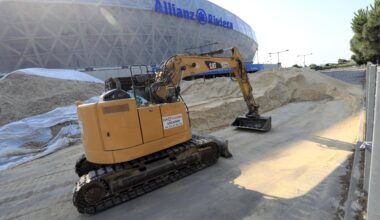 Un nouveau club de padel en construction près du stade Allianz Riviera à Nice