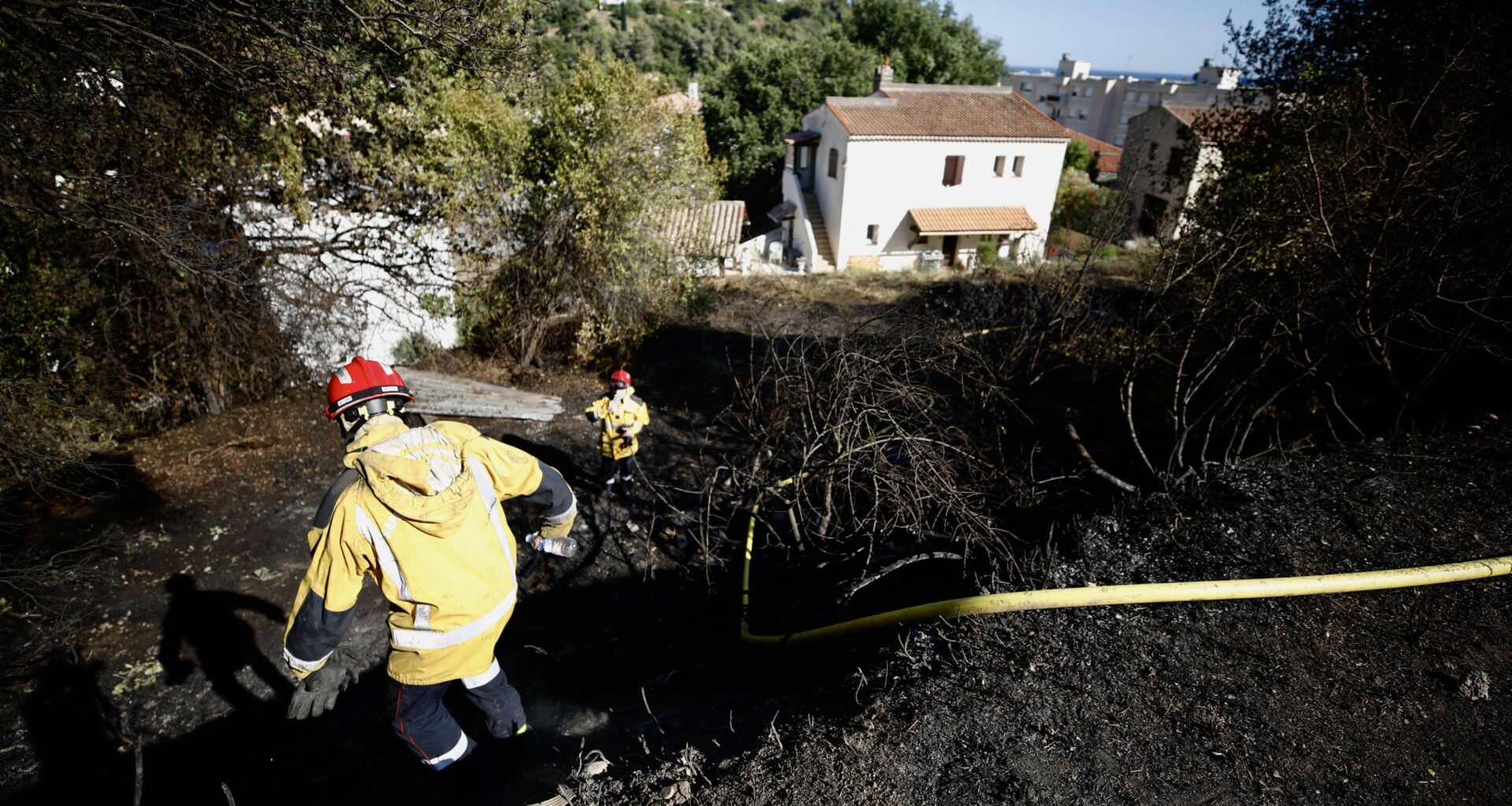 "C’est un feu criminel, c’est sûr": le feu de végétation a ravagé 1.500 mètres carrés à Cagnes-sur-Mer, trois hélicoptères mobilisés