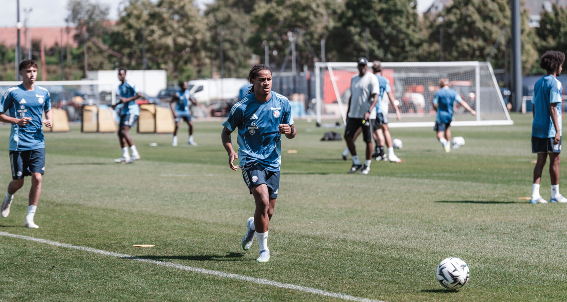 Mathis Amougou présent à l'entraînement ce matin — Alsa'Sports