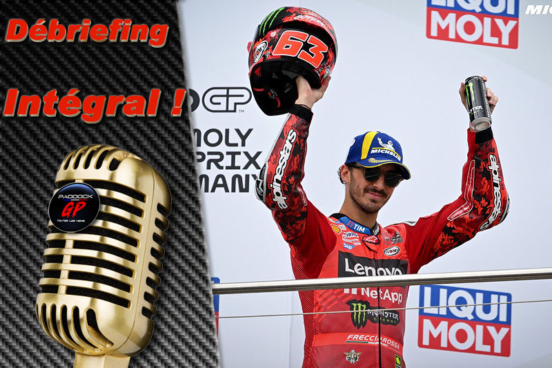 MotoGP, Allemagne J3, Débriefing Francesco Bagnaia (Ducati/3) : « Je suis heureux, mais pas totalement », etc. (Intégralité)