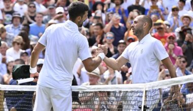 Wimbledon > Dan Evans sur Djokovic, qui l'a balayé au deuxième tour : "Ce que je retiendrai de lui, c'est qu'il ne mesure pas 1,90m, qu'il n'a pas dépassé les 210 km/h, mais qu'il sert comme un grand serveur"