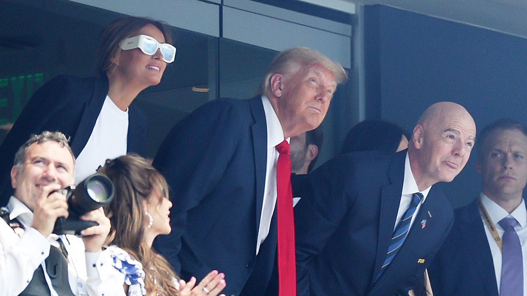 Donald et Melania Trump, spectateurs (pas si) surprenants de la finale de la Coupe du Monde des clubs opposant le PSG à Chelsea