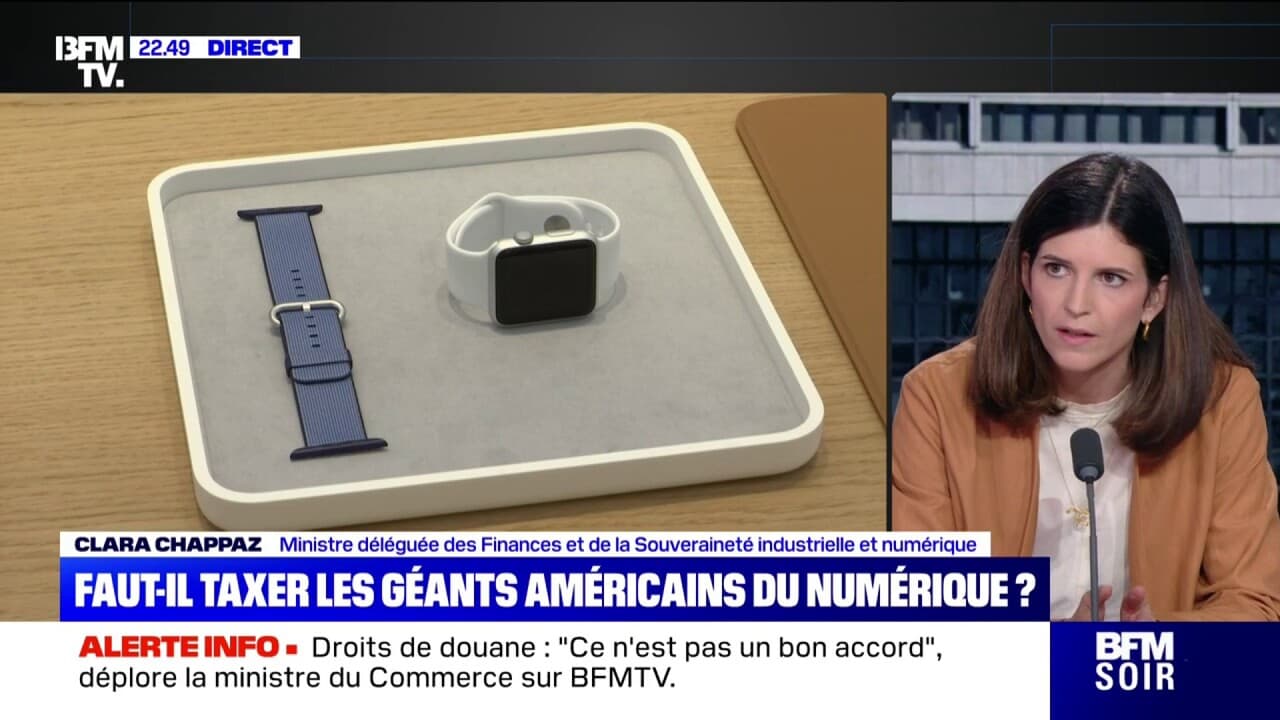 pour Clara Chappaz, ministre déléguée du numérique, la taxe de 15% pour l'UE, "ce n'est pas la fin du match"