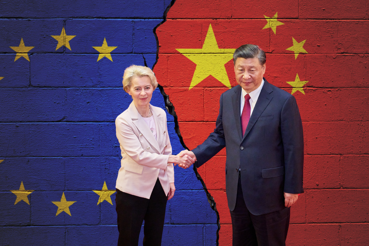 Le 24 juillet 2025, la présidente de la Commission européenne, Ursula von der Leyen, et le président de la république populaire de Chine, Xi Jinping, vont se retrouver pour le 25e sommet UE-Chine - Crédits : Gwengoat / iStock