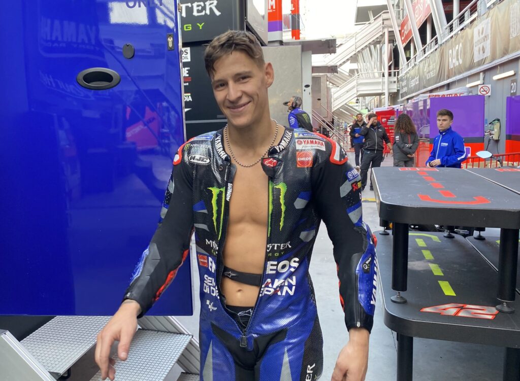 Fabio Quartararo avec sa Yamaha