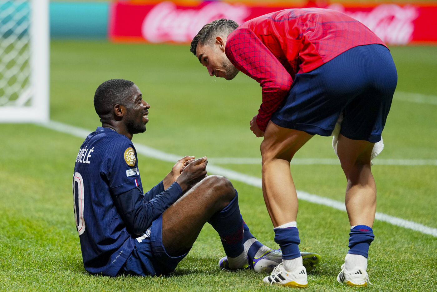 Ousmane Dembélé rend hommage à Diogo Jota en reprenant sa célébration - Mondial des clubs - Quarts - PSG-Bayern (2-0)