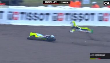 l’énorme chute de Morbidelli lors de la course sprint