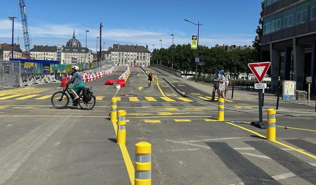 Un ballon d’oxygène pour le quartier ? On roule à nouveau sur le pont Anne-de-Bretagne à Nantes