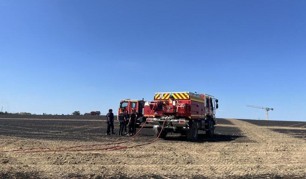 Cinq hectares de champ de blé incendiés entre Rennes et Châteaugiron