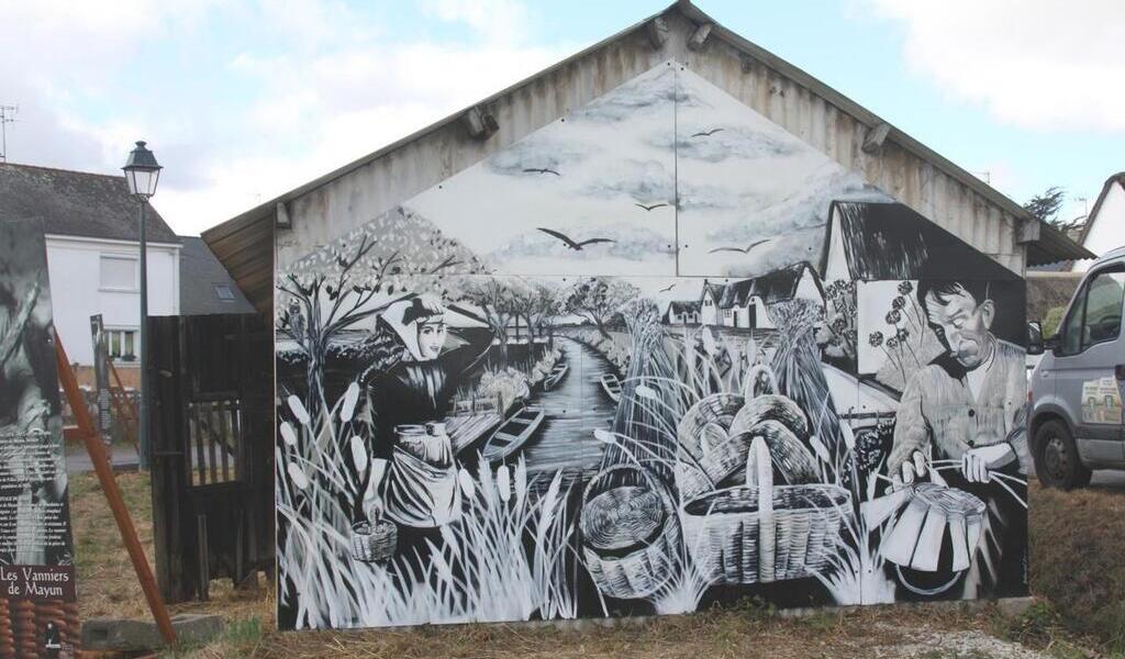 Une fresque en l’honneur des vanniers dans ce village près de Nantes