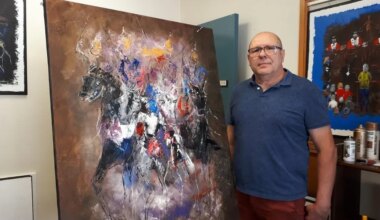 Depuis plus de 30 ans, ce Rennais de Maurepas peint à l’aide… d’un couteau