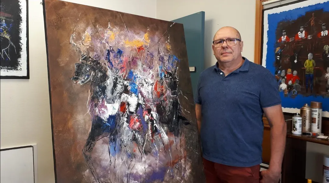Depuis plus de 30 ans, ce Rennais de Maurepas peint à l’aide… d’un couteau