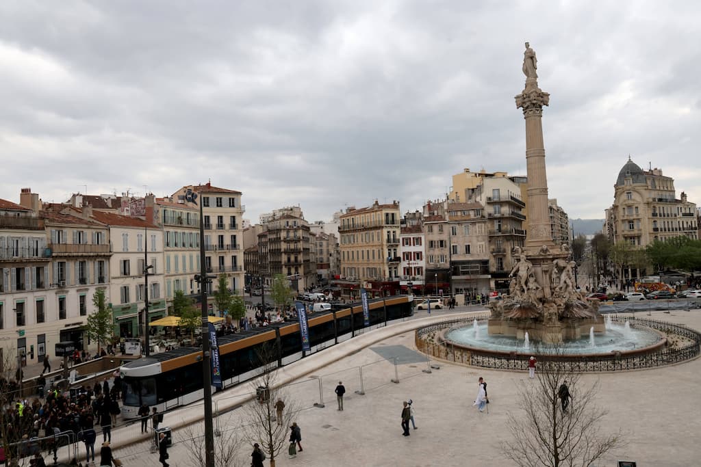 La place Castellane sans ses palmiers © Alain ROBERT/SIPA