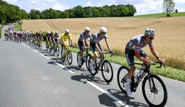 Photo de la 4e étape du Tour de France 2025, Rouen, le 8 juillet 2025 © Shutterstock/SIPA