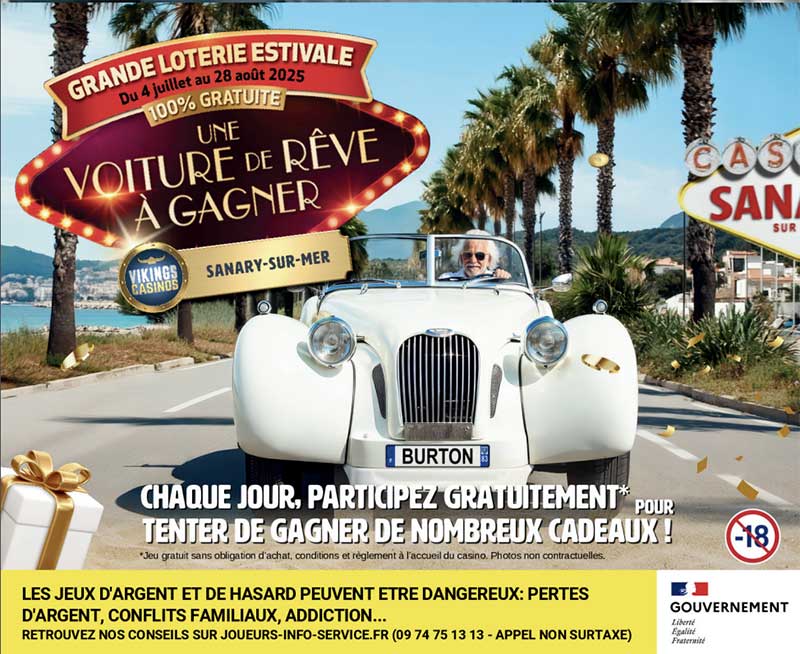 Casino Vikings à Sanary-sur-Mer : gagnez une Burton cet été !
