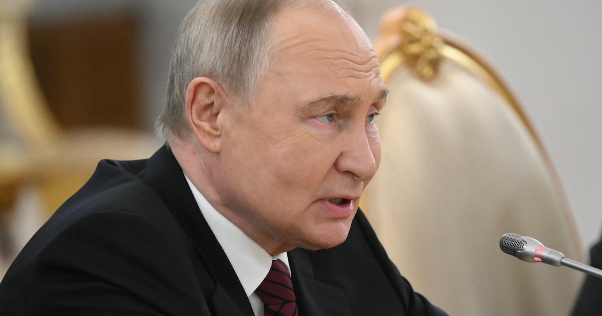 Le président russe Vladimir Poutine, le 10 mai 2025 à Moscou