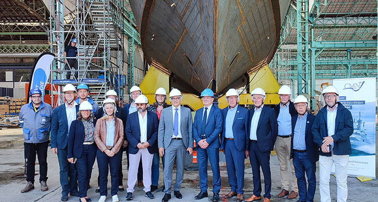 Alain Di Crescenzo à Cherbourg pour découvrir le savoir-faire des entreprises du Cotentin