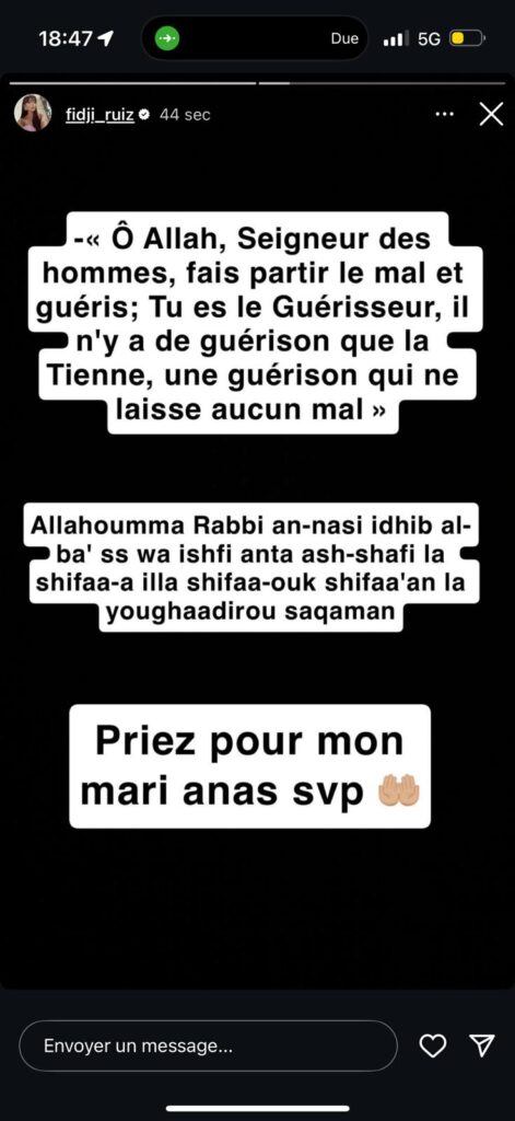 La star de télé-réalité Fidji Ruiz et son compagnon Anas victimes d’un très grave accident de la route