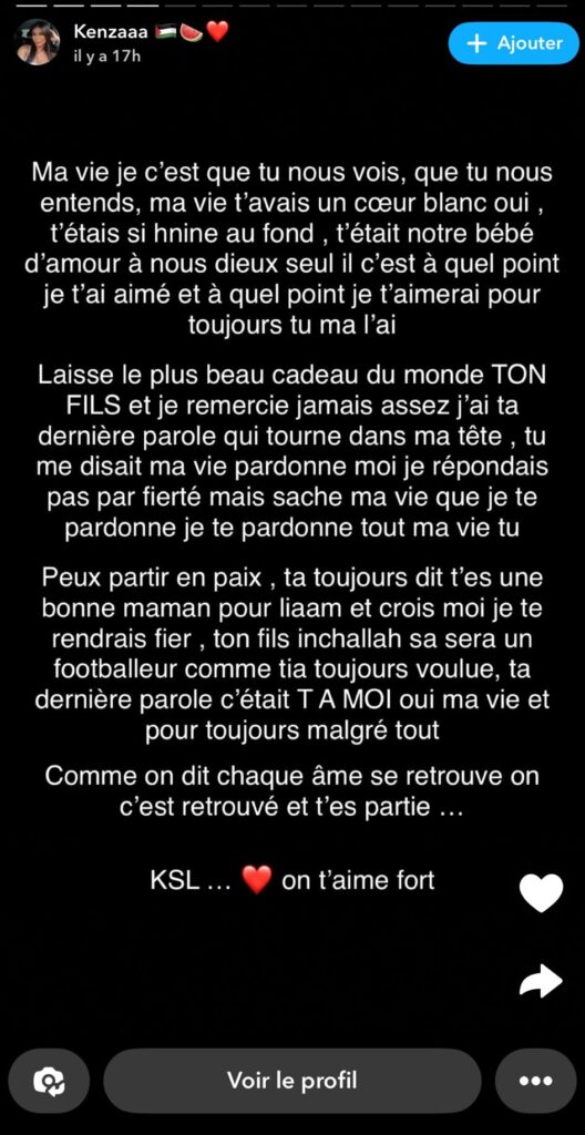 "Ils ont fait de mon bébé un orphelin…" : l'actrice Kenza Fortas annonce la mort de son mari, tué par balles à Marseille