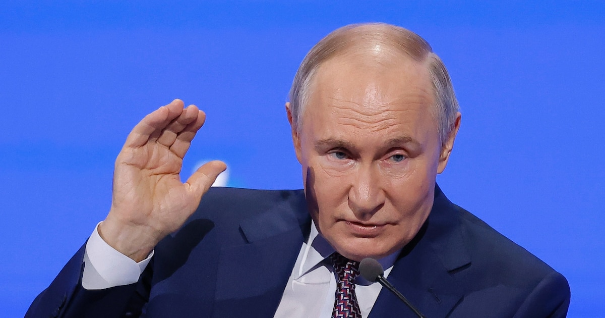 Le président russe Vladimir Poutine le 18 mars 2025 à Moscou