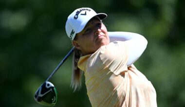 Malgré une frayeur au 17, Perrine Delacour passe le cut de l'Amundi Evian Championship - L'Équipe