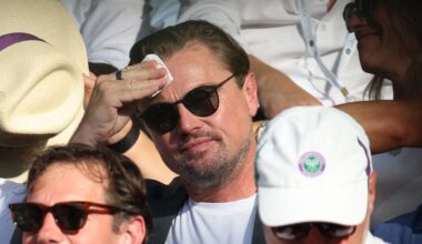 À Wimbledon, coup de chaud pour Leonardo DiCaprio