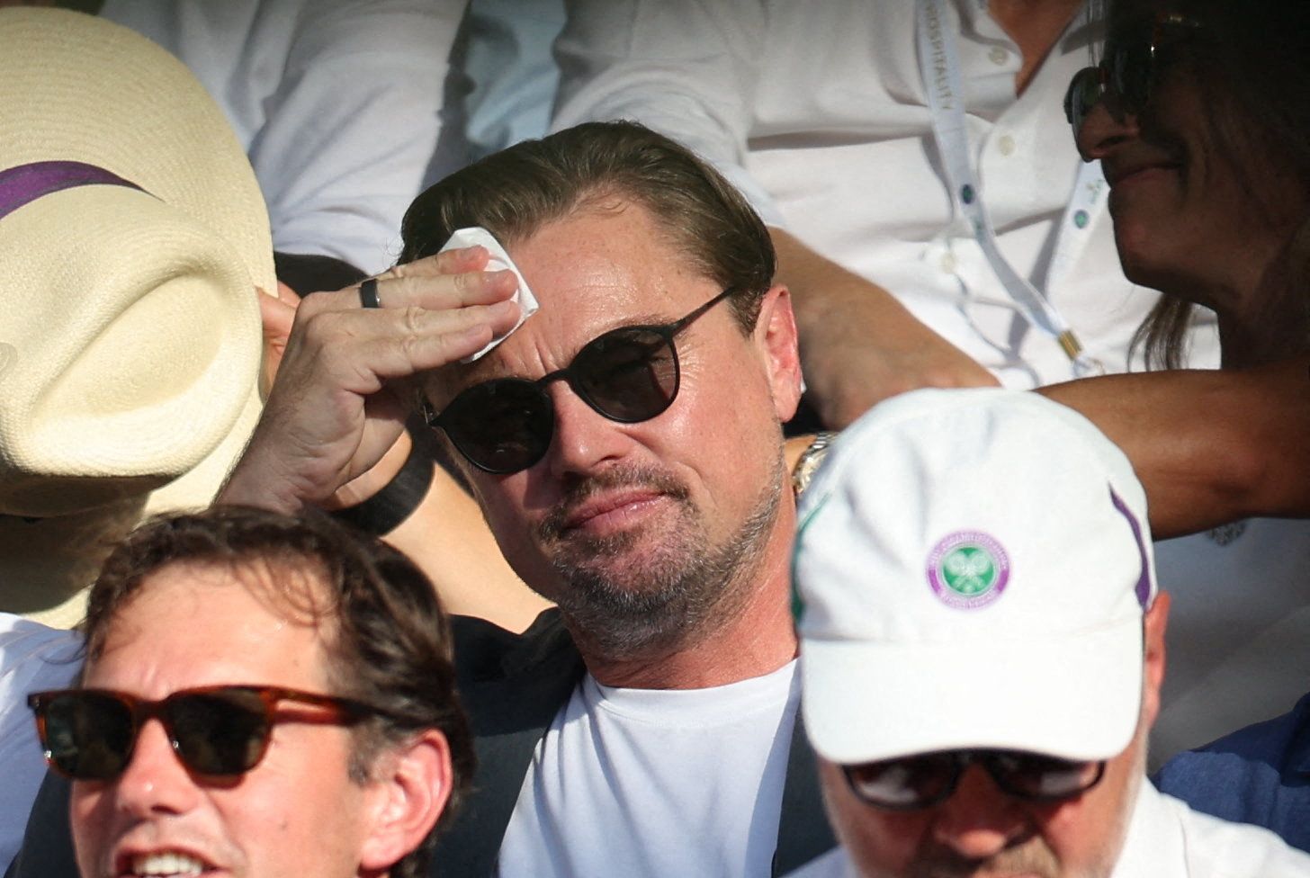 À Wimbledon, coup de chaud pour Leonardo DiCaprio