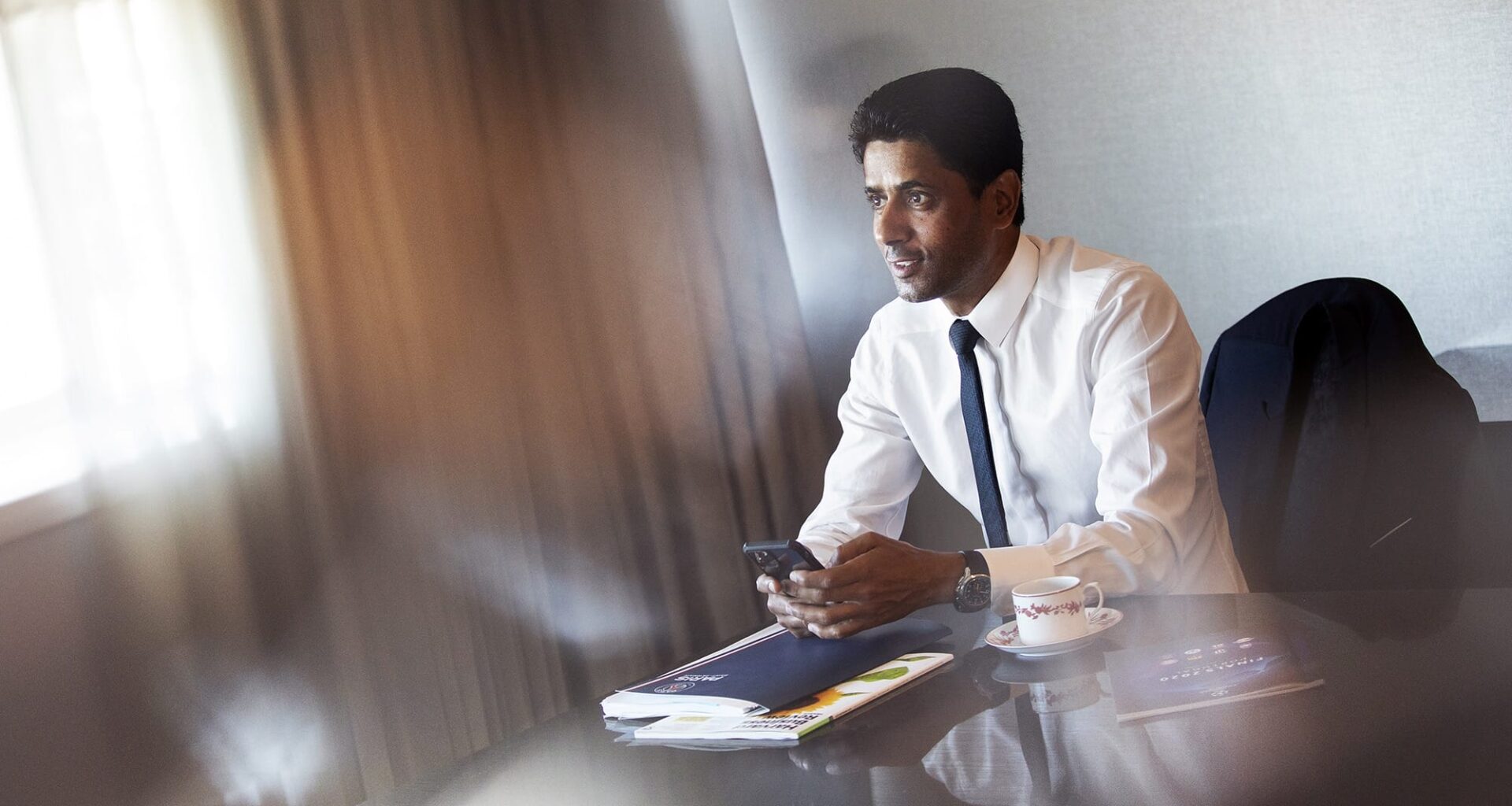 Nasser Al-Khelaïfi, le président du PSG (PSG.FR)