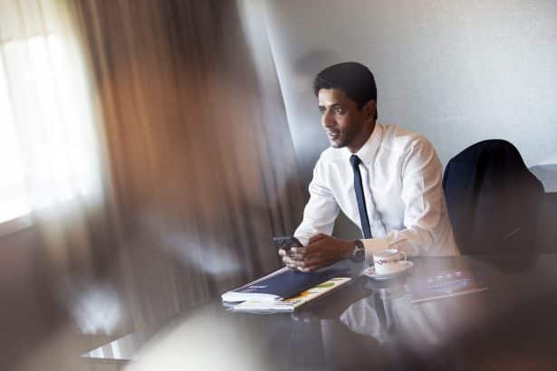 Nasser Al-Khelaïfi, le président du PSG (PSG.FR)