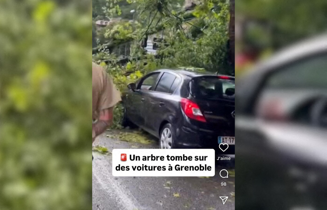 des chutes d'arbres et une maison frappée par la foudre