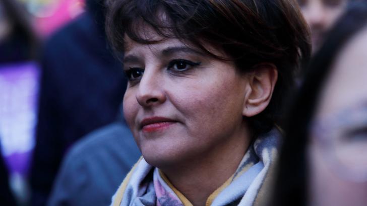 Najat Vallaud-Belkacem photographié à Paris en novembre 2024. Illustration. (Photo by Daniel Perron / Hans Lucas via AFP)