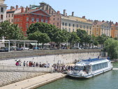 Balade sur la Saône à bord d'un des Bateaux lyonnais. Photo Richard Mouillaud