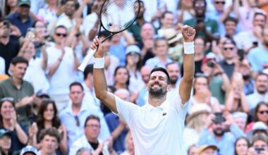 Wimbledon ATP : Novak Djokovic perd un set mais rejoint Jannik Sinner en demi-finales