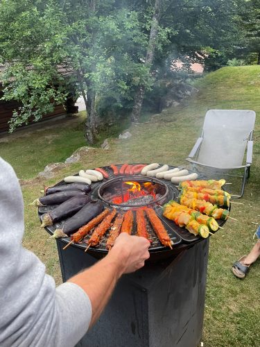 Brasero au chalet