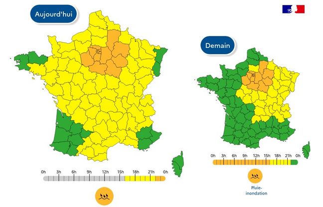 De violents orages arrivent, 14 départements en vigilance orange, notamment en Ile-de-France