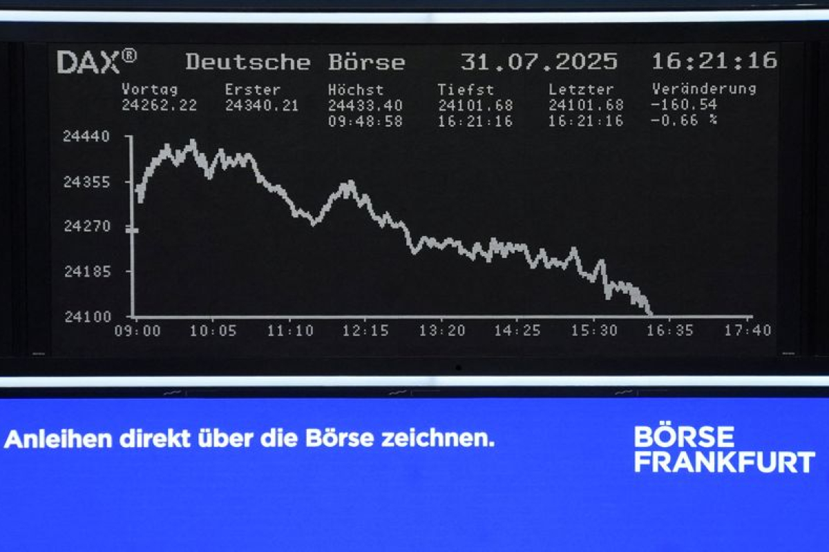 L'Europe finit dans le rouge après une salve d'indicateurs et de résultats - 31/07/2025 à 19:19