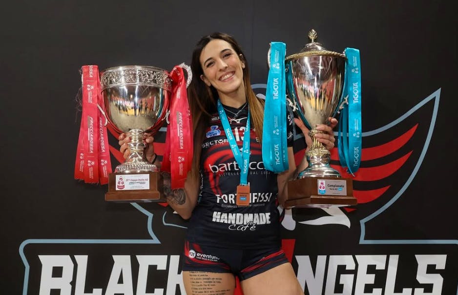 Asja Cogliandro évolue au haut niveau depuis une dizaine d’années. Avec Pérouse, elle a notamment vécu la montée en première division italienne, en mai 2024.
