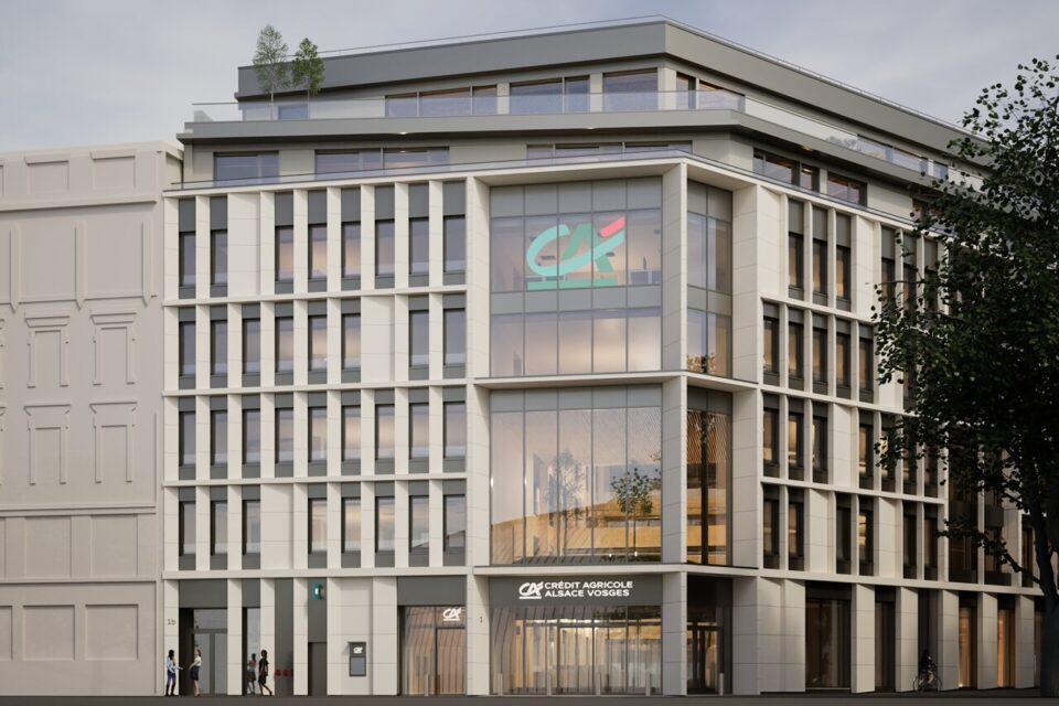 Les travaux du siège du Crédit Agricole seront achevés en juillet 2026.