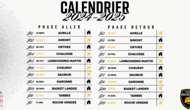 Le calendrier de la NF2 dévoilé !